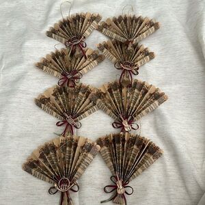 Vintage MCM Music Note Fan Christmas Tree Ornament (8)